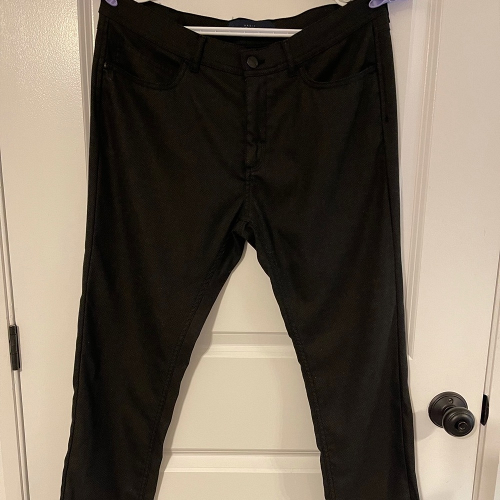 Black and slightly grey checkered dress pants